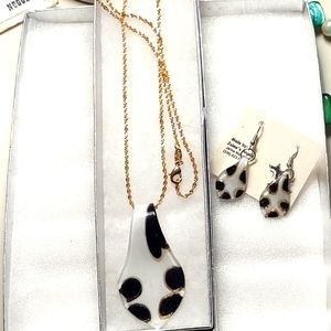 Fallon chain & Glass  Pendant